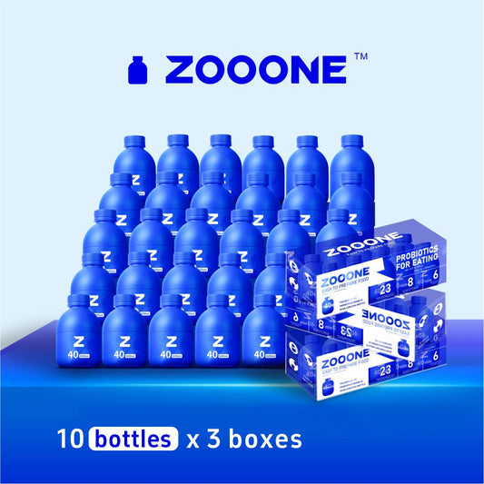 ZOOONE 30 bouteilles*0,7oz Probiotiques 40 milliards d'UFC 