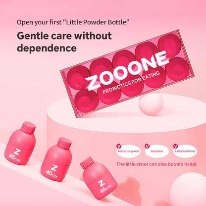 Zooone 30 bouteilles*0,7oz Probiotiques 40 milliards d'UFC Rose 