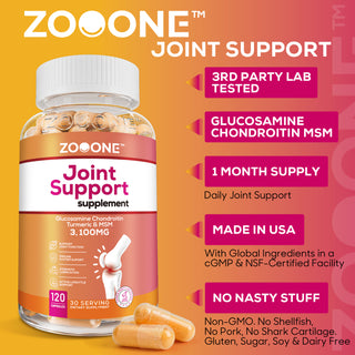 Advanced Joint Support - Glucosamine, Chondroitin, Turmeric & MSM (120 Tablets)