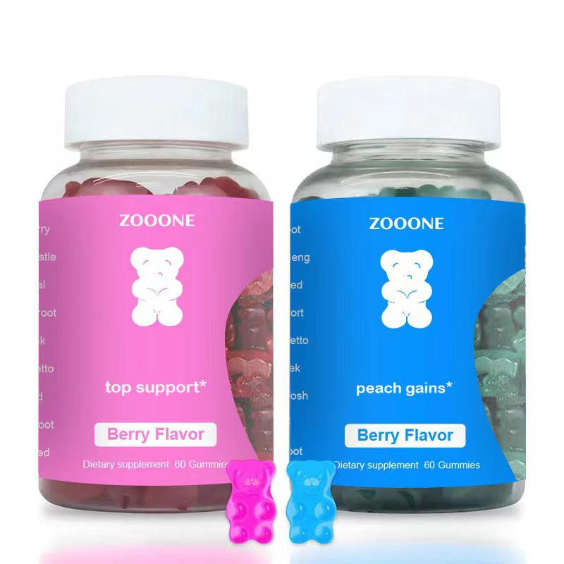 [Achetez-en 1 et obtenez-en 2] Pack combiné de gummies ZOOONE - Top Support et Peach Gains Gummies